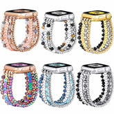 Crystal Stretch Beaded Bracelet Watch Band